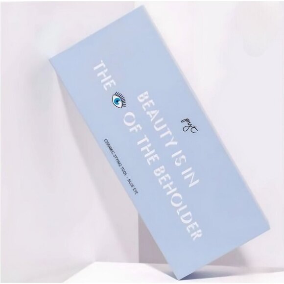 PYT ✦ Ceramic Flat Iron ✦ Blue Eyes Print 1" Plates 450°F Heat Salon-Grade NWT - Picture 6 of 9